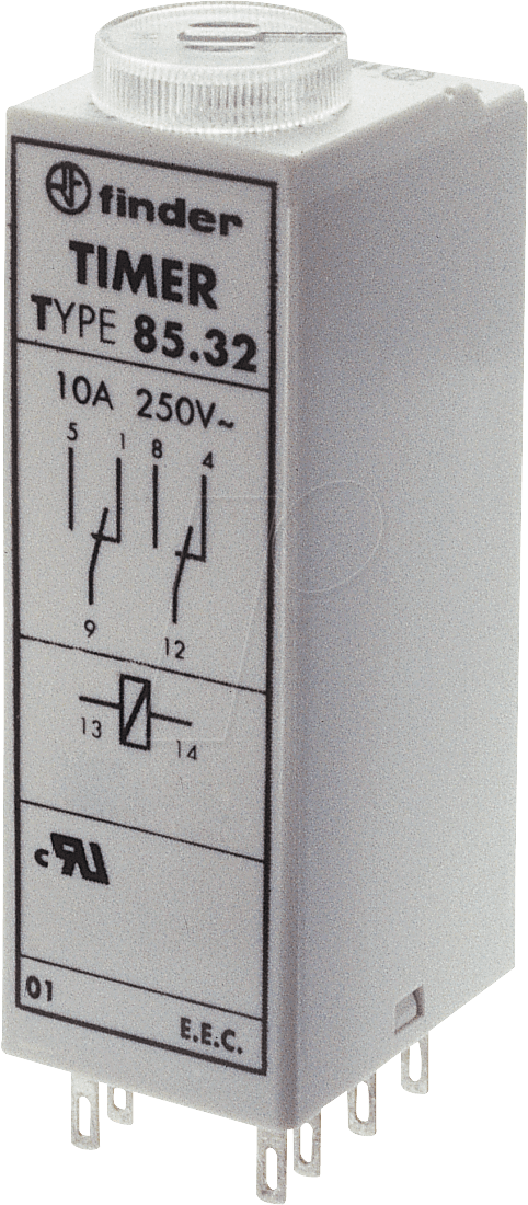 FIN 85.02 24V - Zeitrelais, 2xUM, 250V/10A, 24V, 4 Funktionen