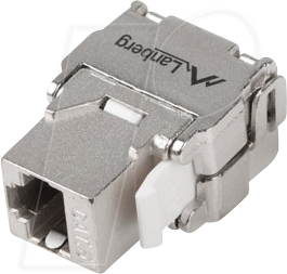 LBG KSF62000 - Keystone Modul, RJ45 Cat.6 FTP 180° Buchse, silber