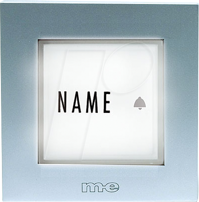 ME BELL 401 TXS - Funk-Klingeltaster, 1-Familienhaus, silber