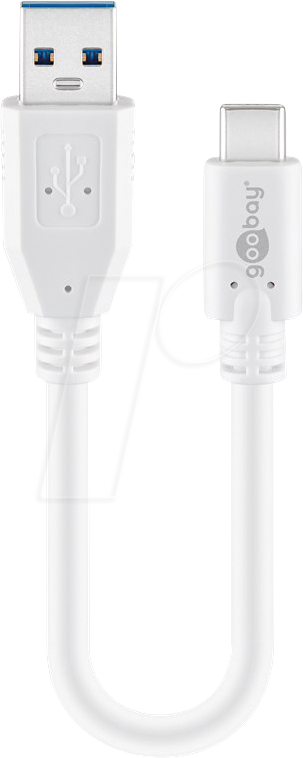 GOOBAY 67189 - USB 5 Gb/s Kabel, A Stecker auf C Stecker, 0,2 m