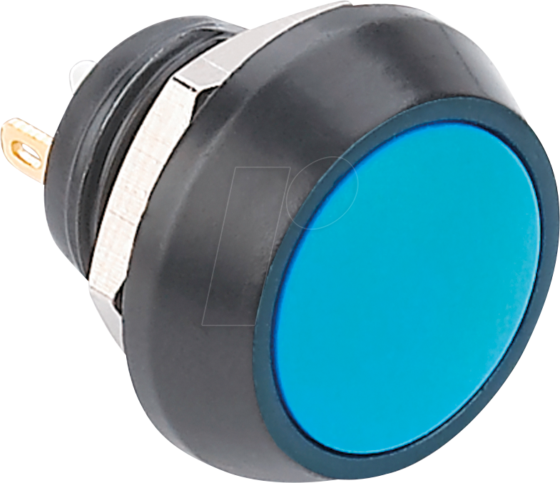 VS GQ12B-10JBA - Drucktaster, Ø 17,5/12 mm, 2A-36 VDC, blau