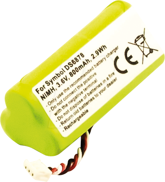AKKU 34343 - Ersatzakku, Symbol DS6878, NiMh, 800 mAh