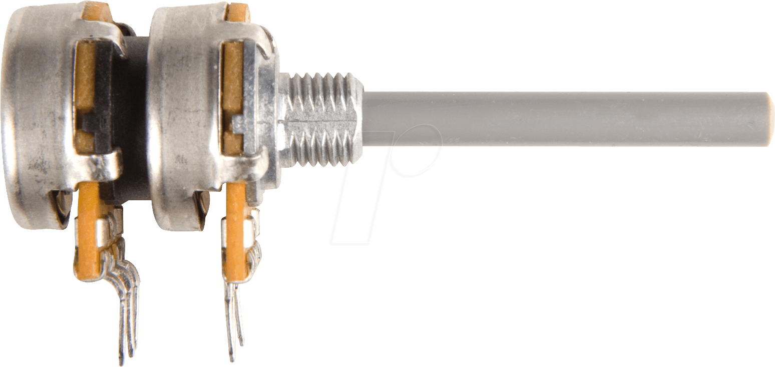 PO4S-LIN 4,7M - Drehpotentiometer, Stereo, 4,7 MOhm, 4mm, linear