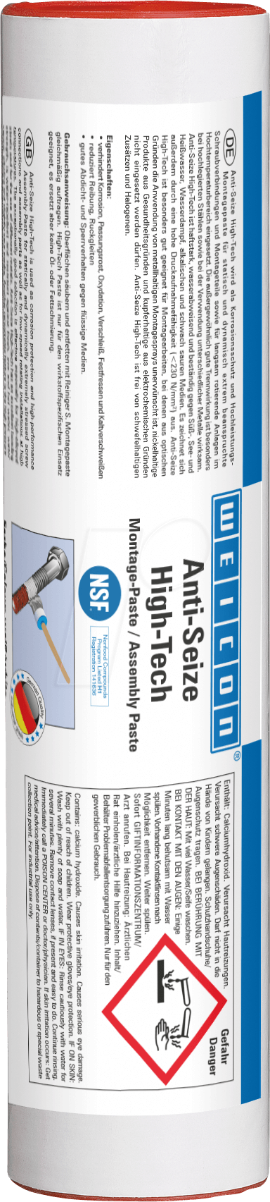 WEICON 26100040 - Montagepaste Anti-Seize High-Tech, 400 g