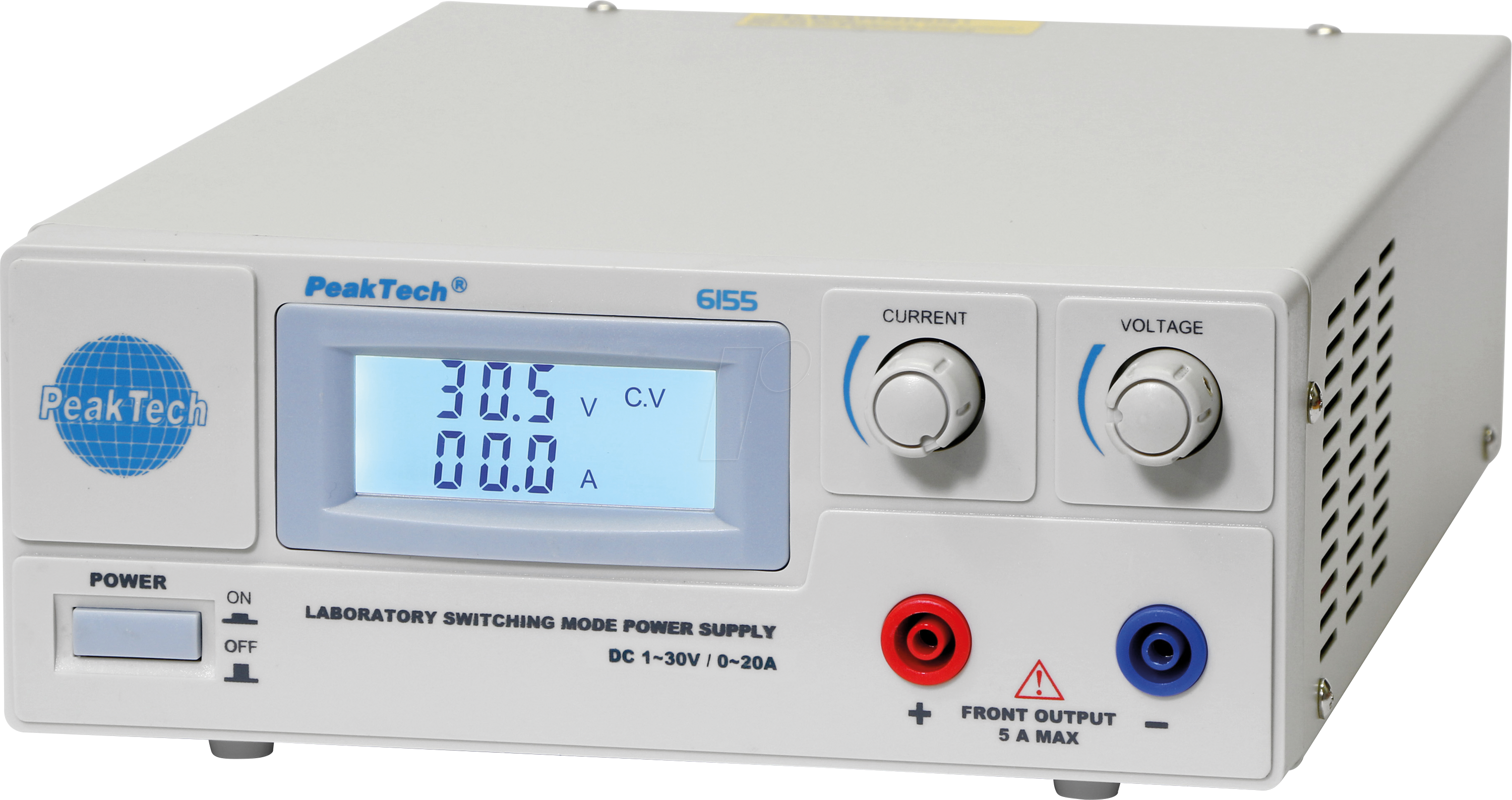 PEAKTECH 6155 - Labornetzgerät, 1 - 30 V, 0 - 20 A