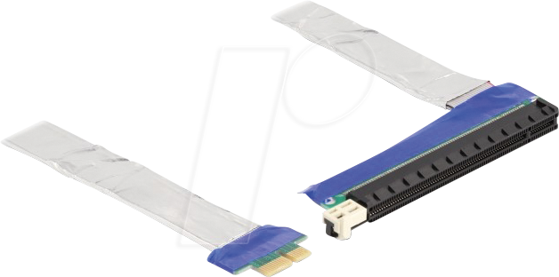 DELOCK 88047 - Riser Karte, PCIe x1 > PCIe x16, 20 cm Kabel