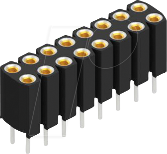 FIS BL 6 16 - Buchsenleiste, 2-reihig, 2 x 8 - 2,54 mm