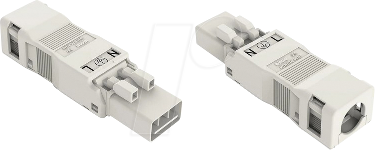 WAGO 890-133 - WINSTA® MINI, Stecker 3-pol, mit Zugentlastungsgehäuse