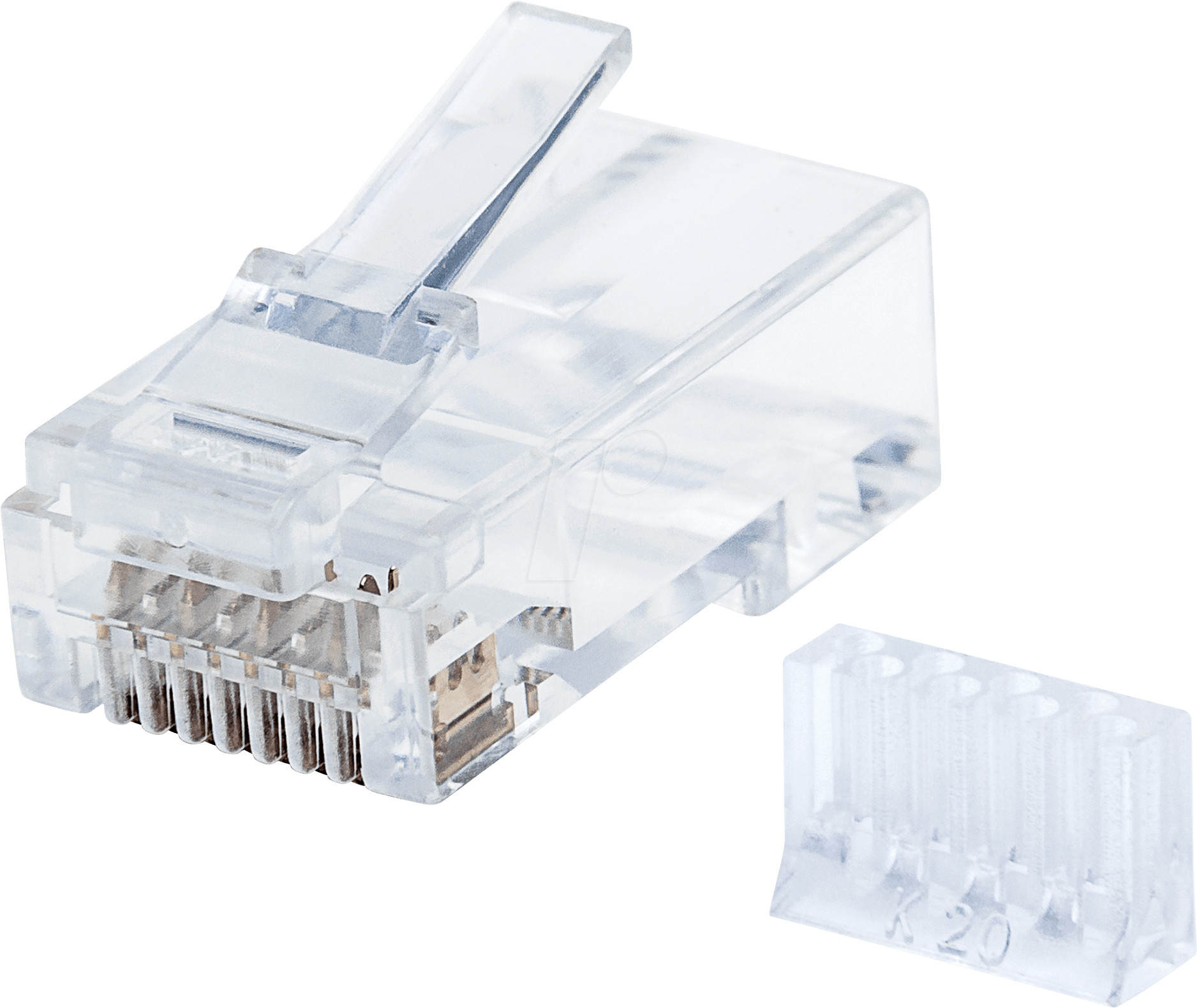 INT 790604 - CAT6 Modularstecker, UTP, 3-Punkt, 90 Stk