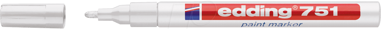 EDDING 751WS - Lack Marker, 1,0 - 2,0 mm, weiß