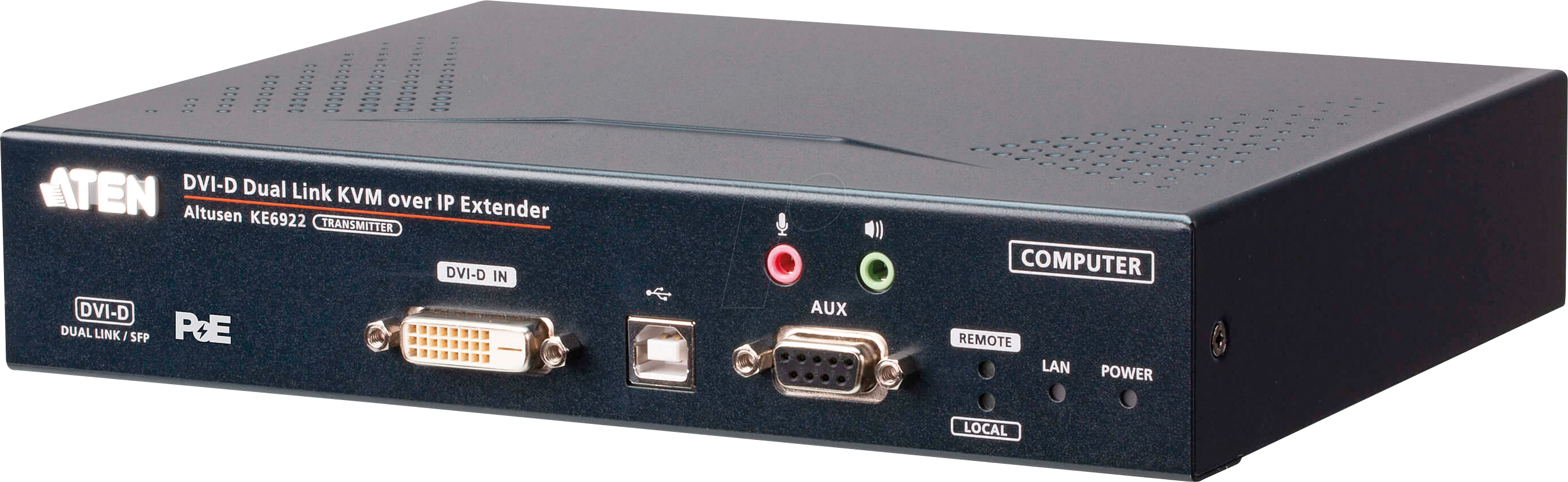 ATEN KE6922T - KVM Over IP Sender, DVI, SFP, USB, Audio