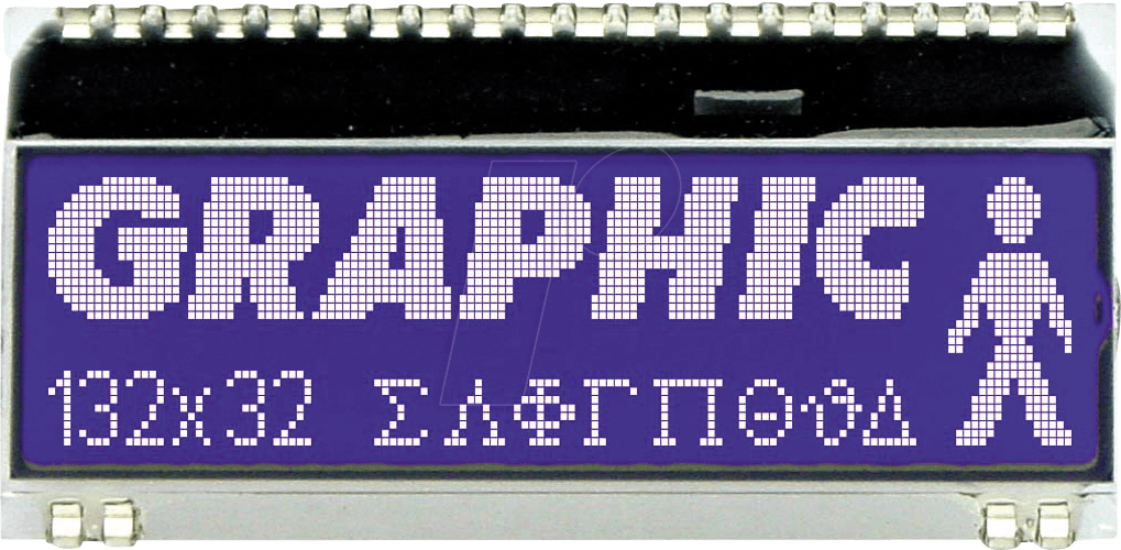 Thumbnail - EA DOGM132B-5 - LCD-Grafikmodul, 51 x 15 mm, blau