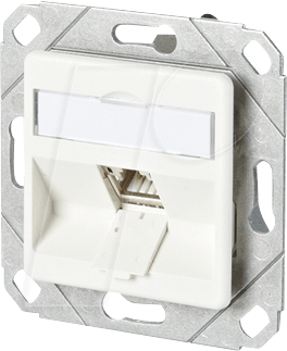 BTR 130B11D11102 - CAT.6A modul 1 Port 180°M UPk reinweiß