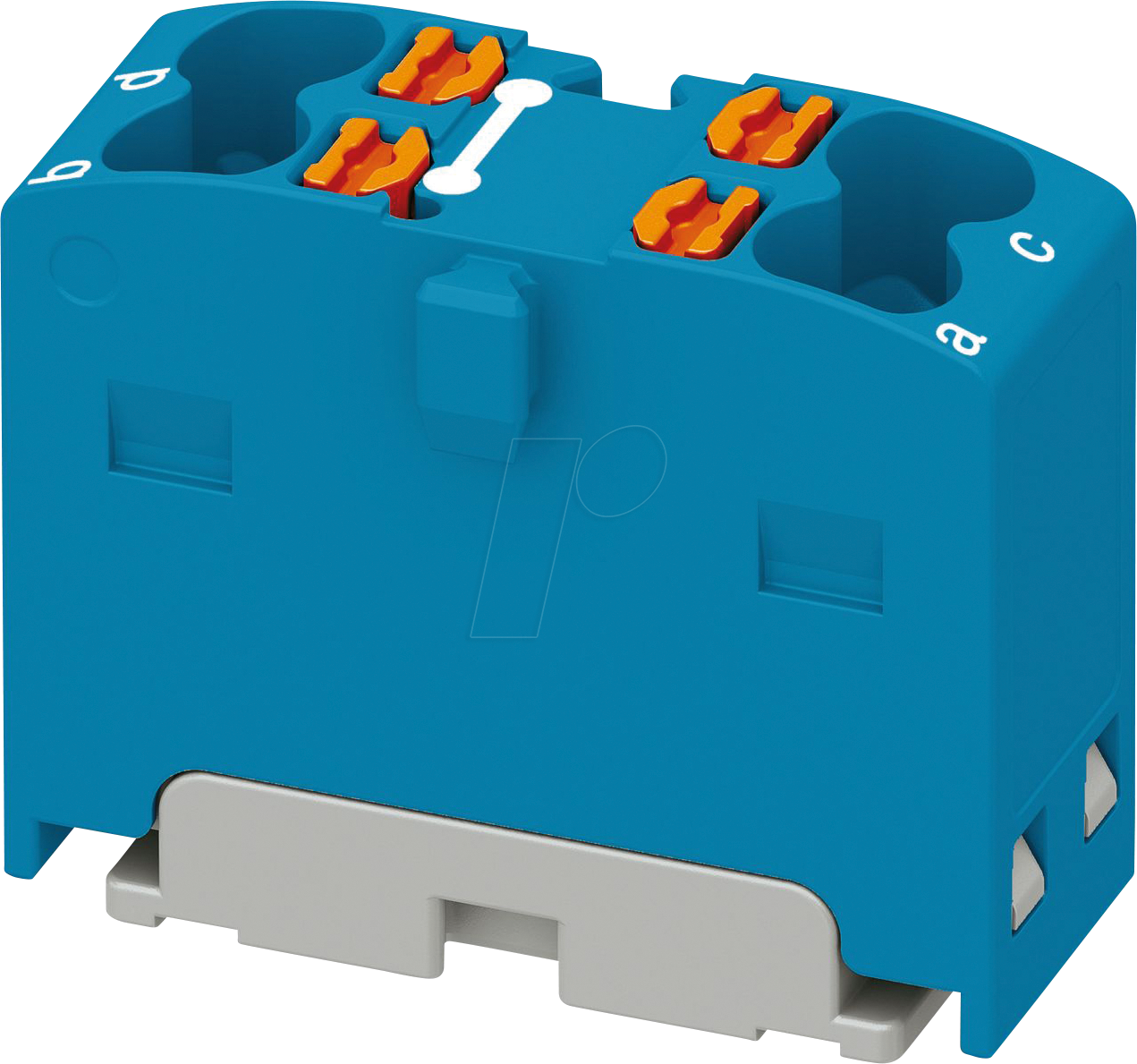 PHOE 1046610 - Verteilerblock PTFIX, 4x1,5, blau
