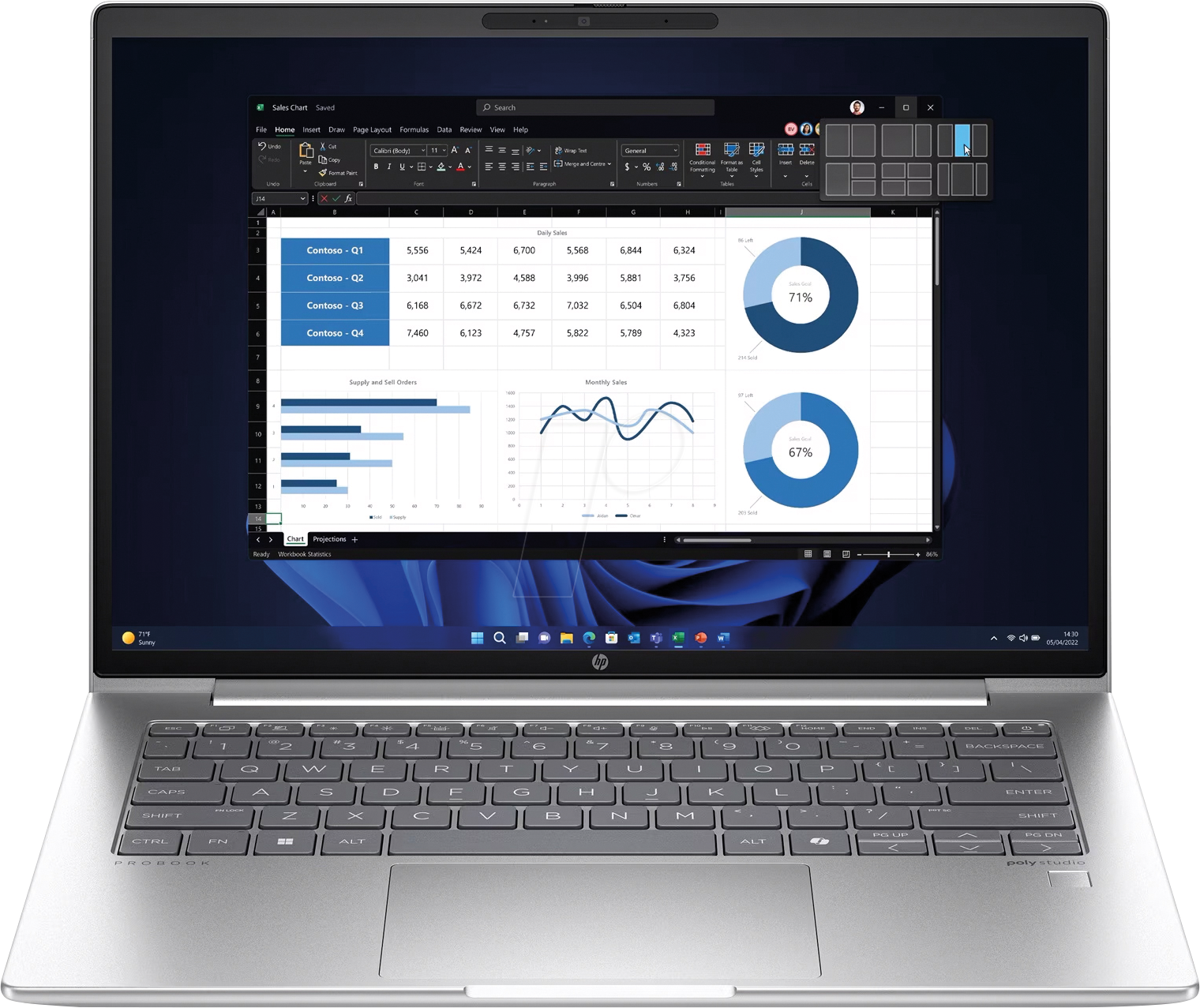 Thumbnail - HP 9Y7J6ET - Notebook/Laptop, ProBook 440, Core Ultra 5, 16GB, 512GB, Win11Pr