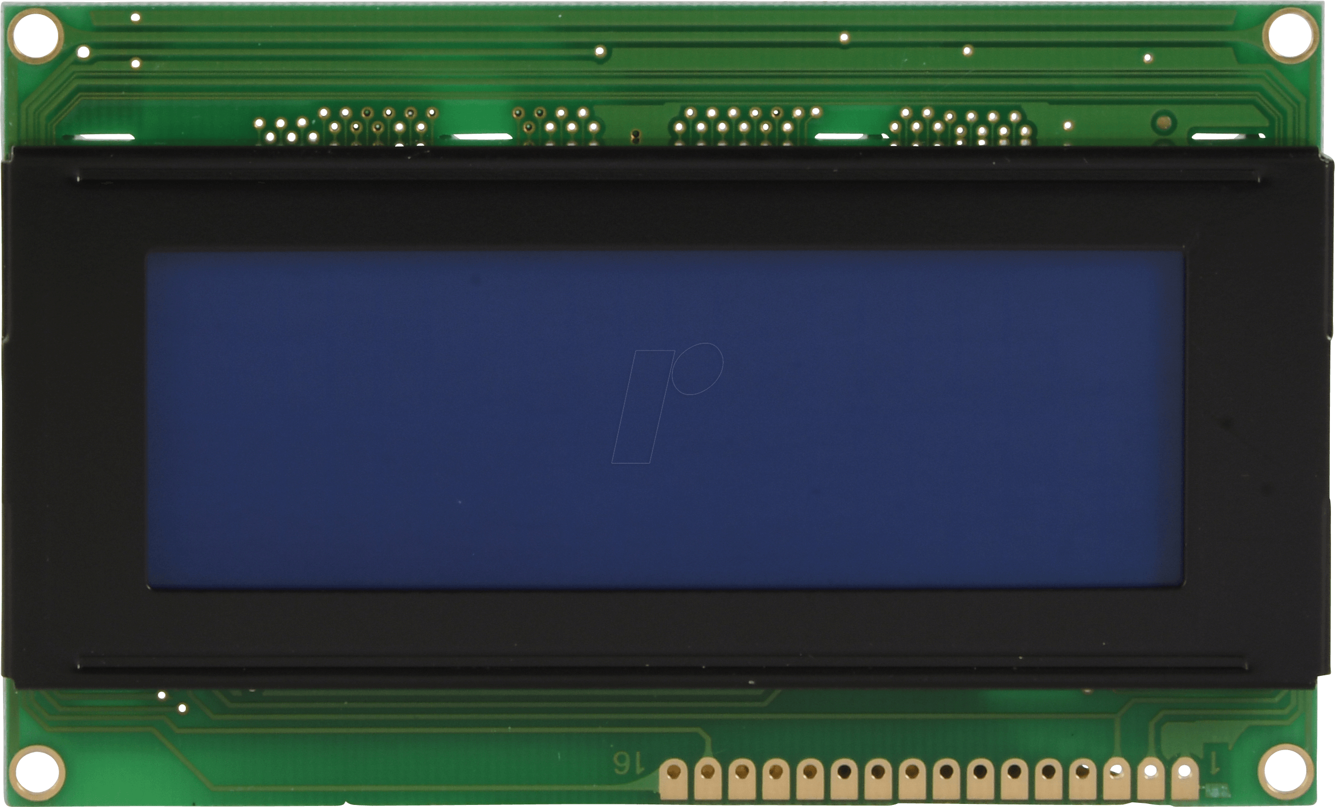 LCD-PM 4X20-5 D - LCD-Modul, 4x20, H:4,8mm, bl/ws, m.Bel.