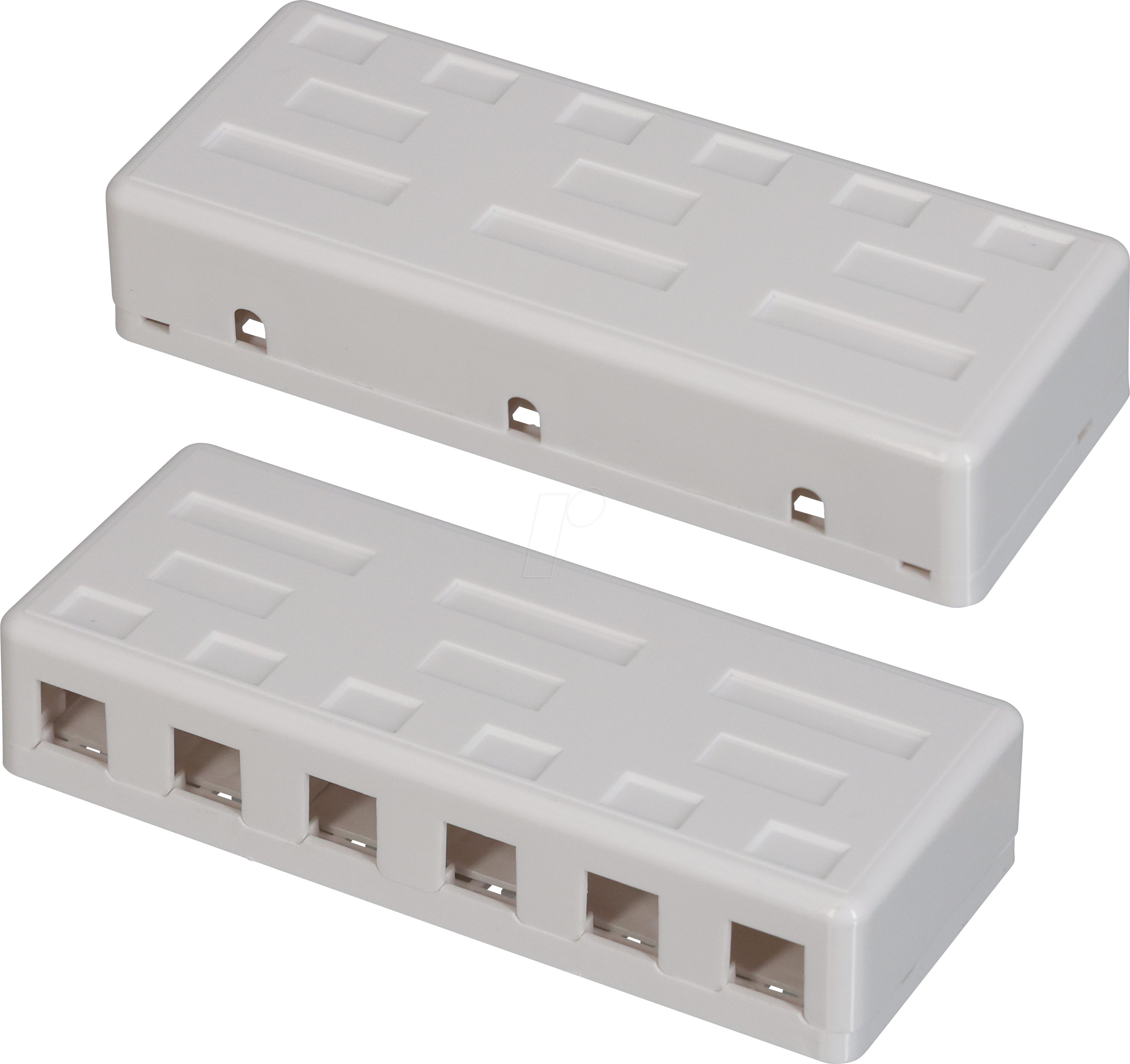 TTL 13036 - Keystone Leergehäuse 6 Port, weiß