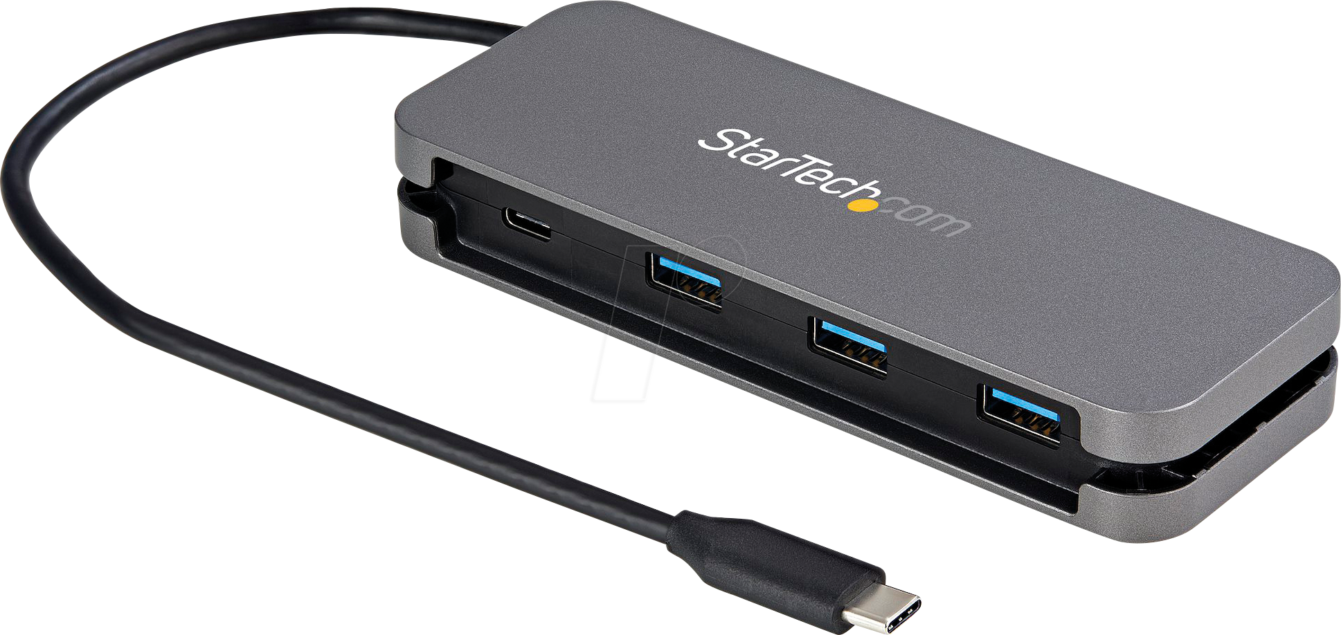ST HB30CM3A1CB - USB 3.0 Hub, 4 Port, 3x USB-A, 1x USB-C, grau