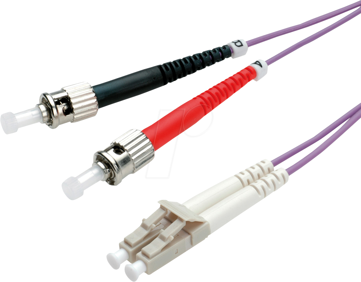 Thumbnail - VALUE 21998775 - LWL-Kabel LC/ST OM4 50/125 µm, violett, 5 m