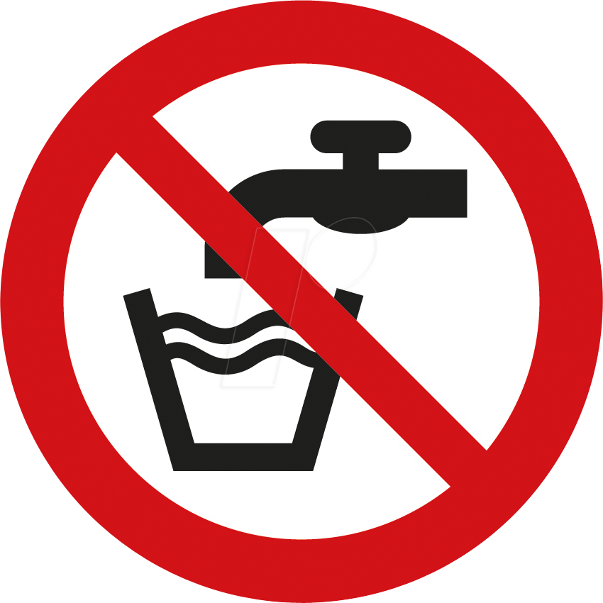 W 74105-1 - Verbotsschilder: Kein Trinkwasser, 30 mm