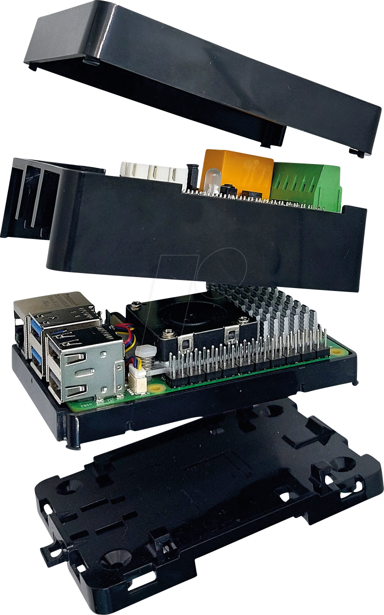 RPI MATICBOX5 B - Gehäuse für Raspberry Pi 5, Kunststoff, schwarz
