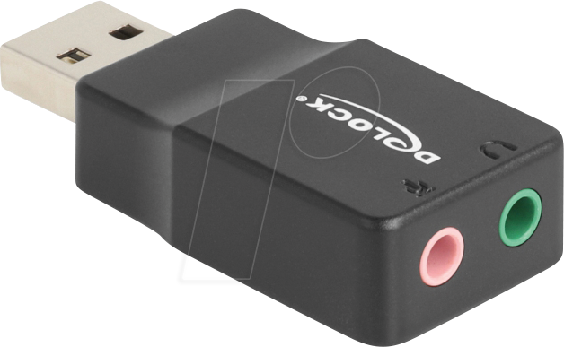 DELOCK 66634 - Audio Adapter USB-A - 2x 3,5 mm Klinkenbuchse