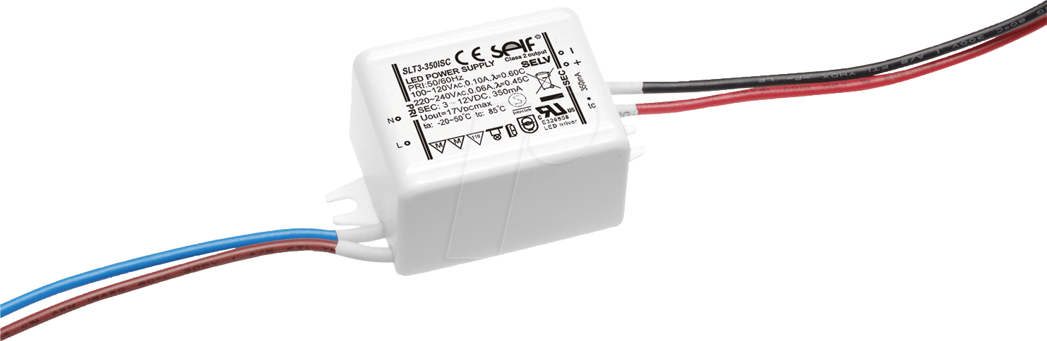 SLF SLT3-350ISC - LED-Trafo, 3 W, 16 V DC, 350 mA