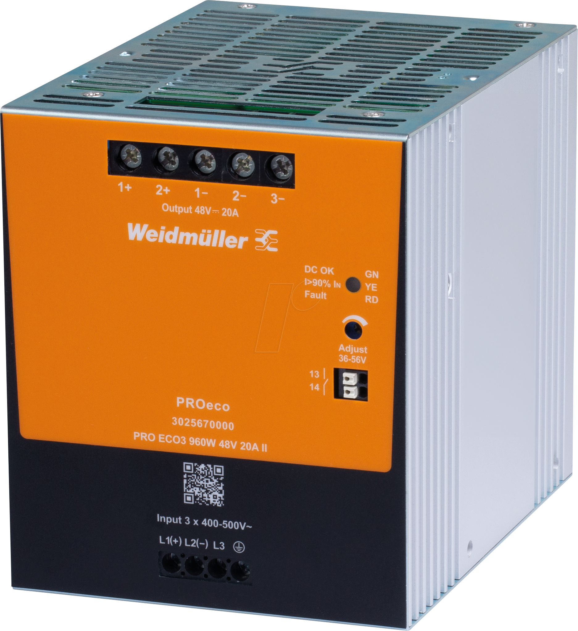 WEID 3025660000 - Schaltnetzteil Hutschiene, PROeco II , 960 W, 24 V ,40 A