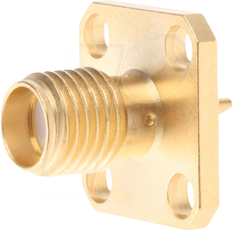 R 125 403 - SMA-Buchse, gerade, Flansch, löt