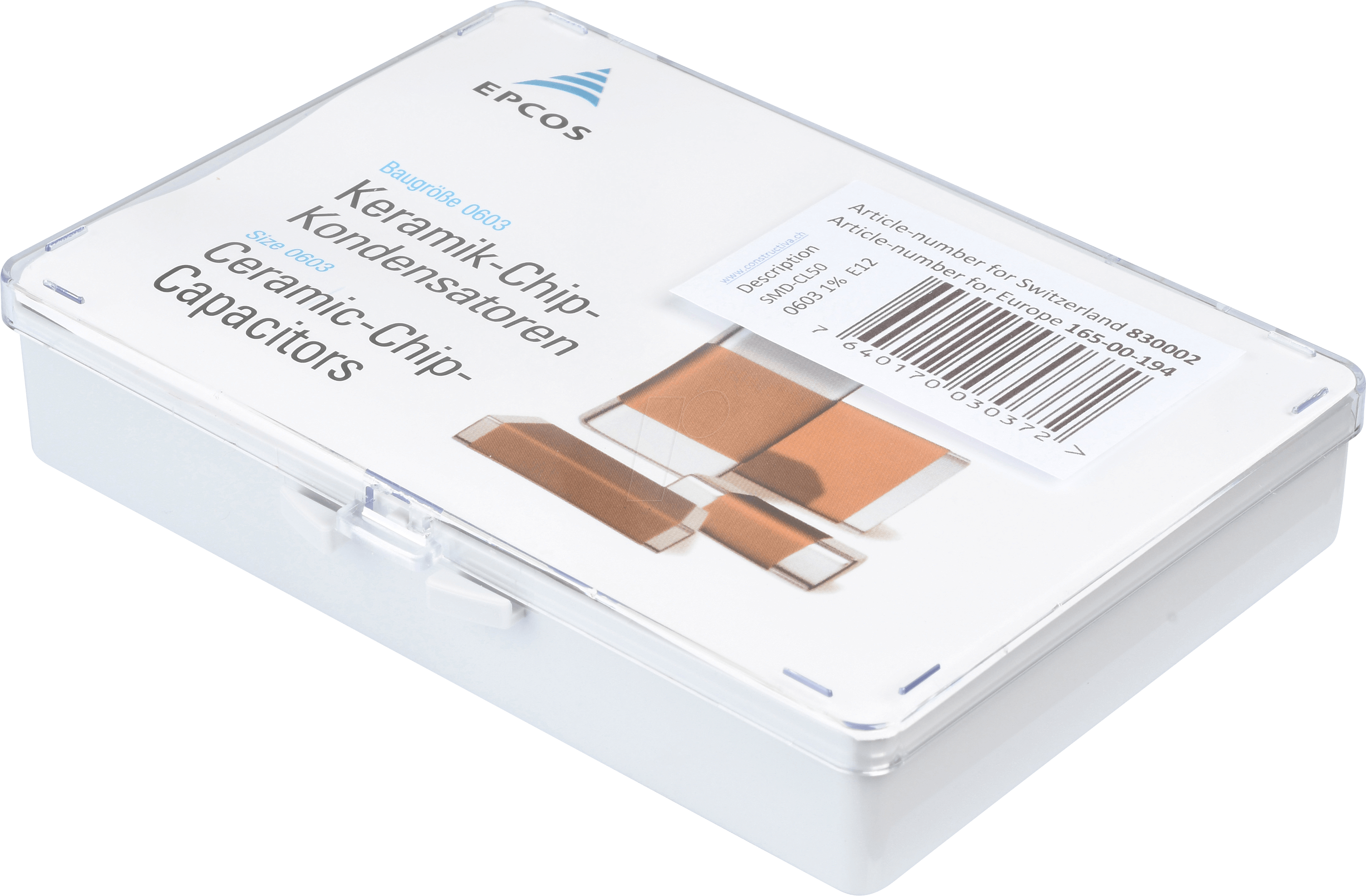 SORT 0805 C 50 - Kerko-Sortiment, 0805, 33 Werte, 50 Stk./Wert