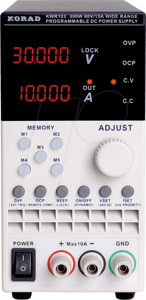 KWR103 - Labornetzgerät, 0 - 60 V, 0 - 15 A, 300 W