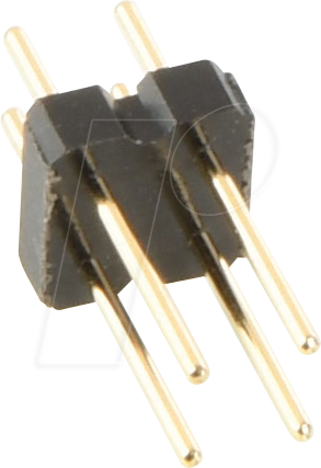 Thumbnail - W+P 952-124-2 - Stiftleiste RM 2,54mm, gerade, 2-reihig, 4-polig