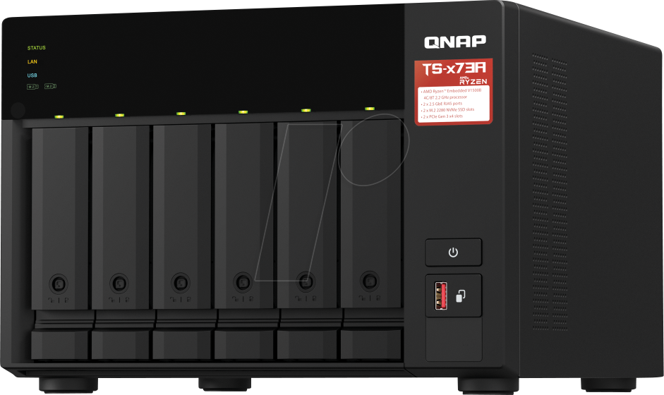QNAP TS-673A-8G - NAS-Server Leergehäuse