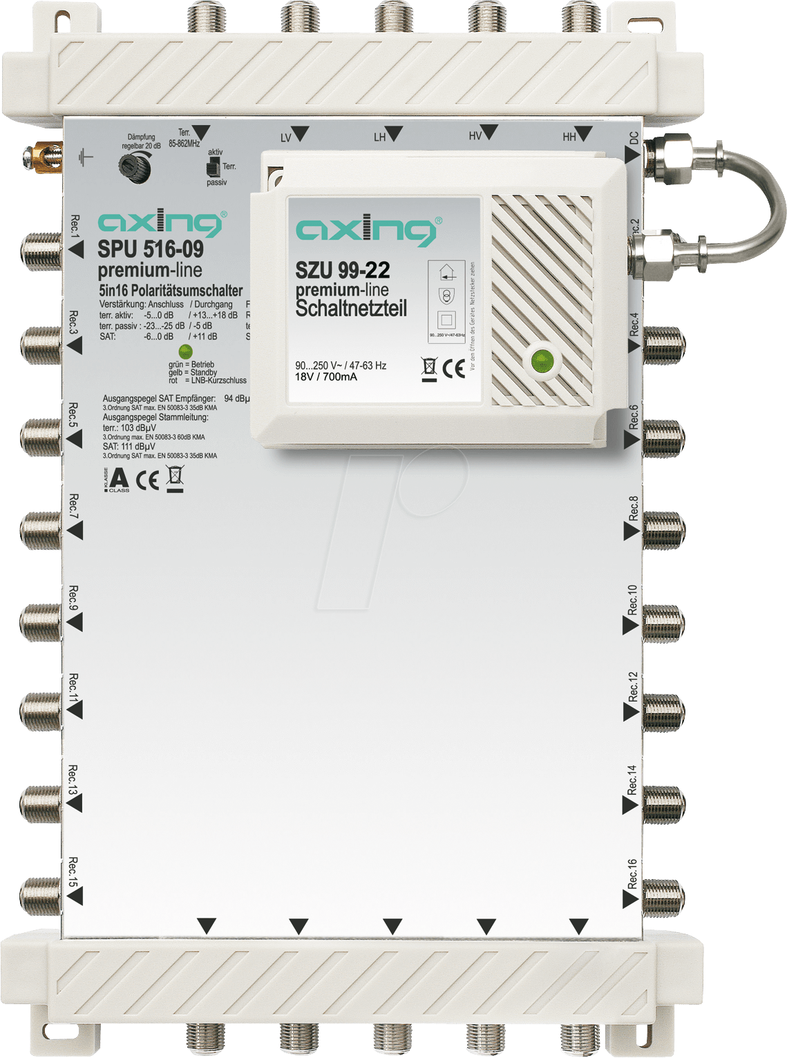 SAT SPU516-09 - Multischalter, 5 / 16, Premium-Line