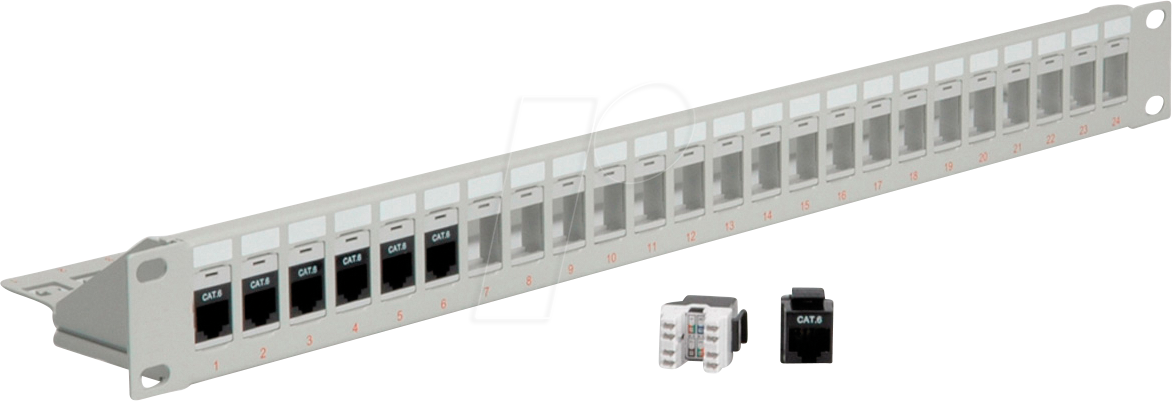 ROLINE 26110356 - 19'' Keystone Patchpanel 24 Port