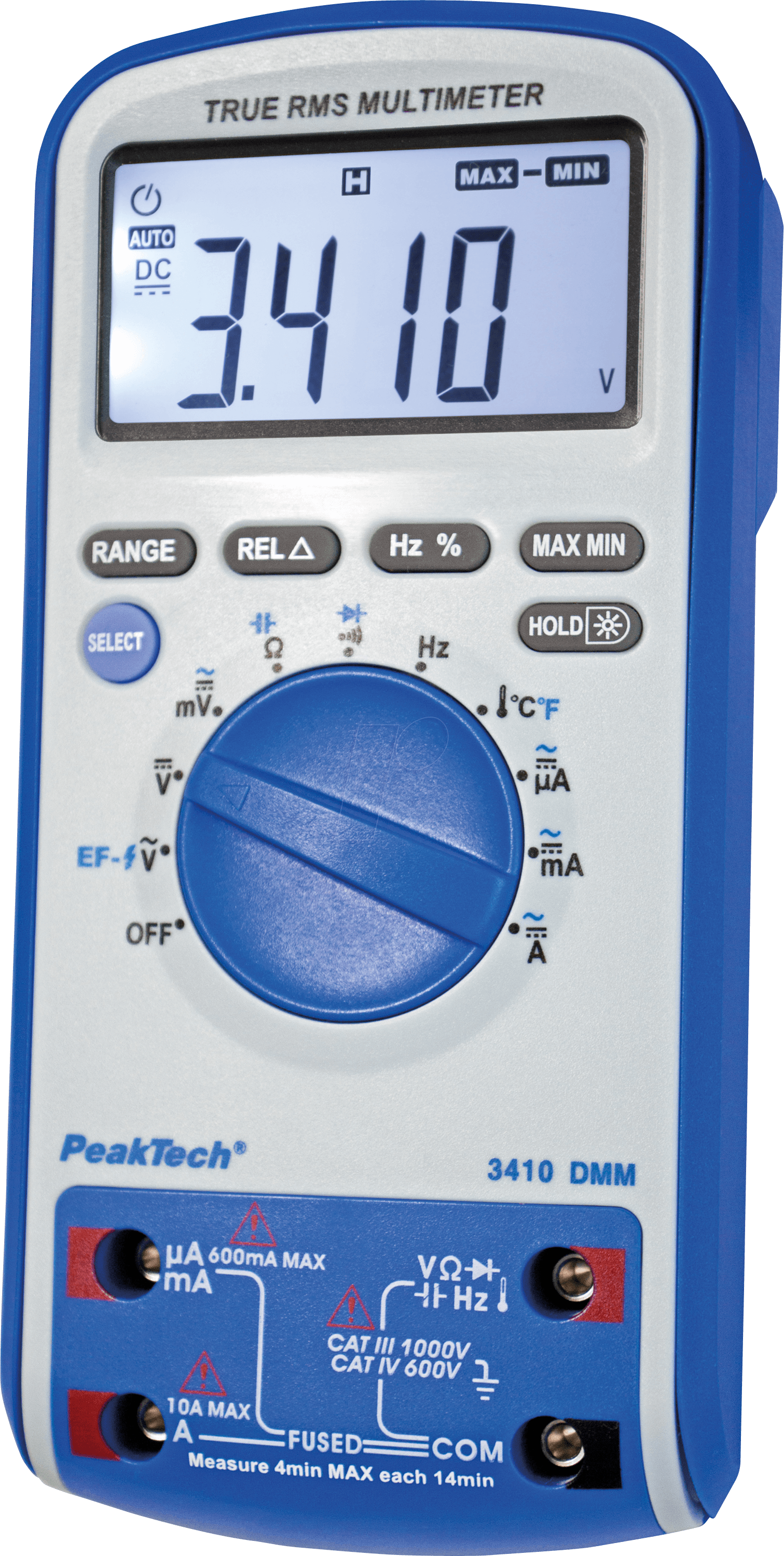PEAKTECH 3410 - Multimeter, digital, 6000 Counts, TRMS
