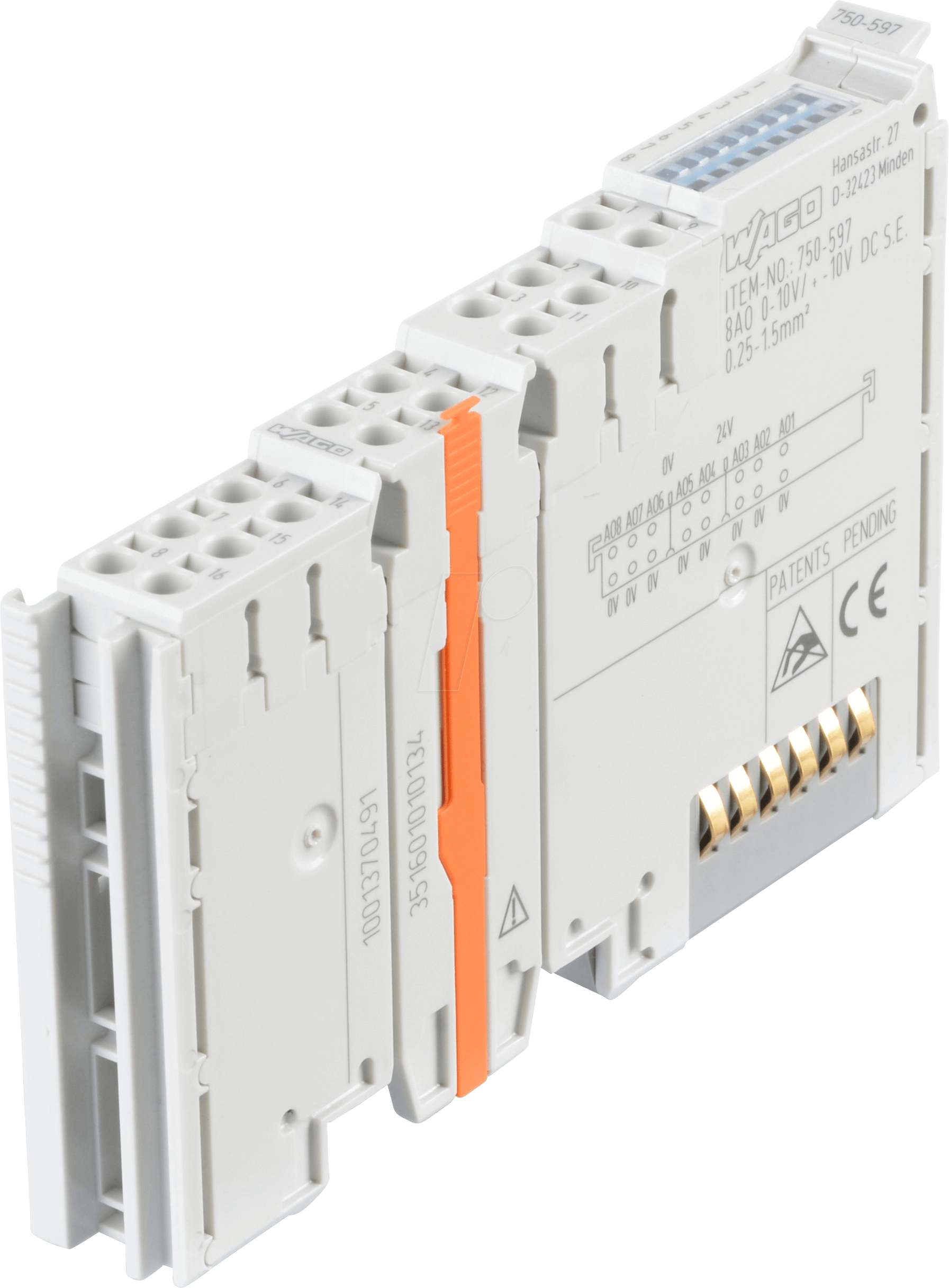 WAGO 750-597 - 8-Kanal-Analogausgang: DC 0 … 10 V/±10 V