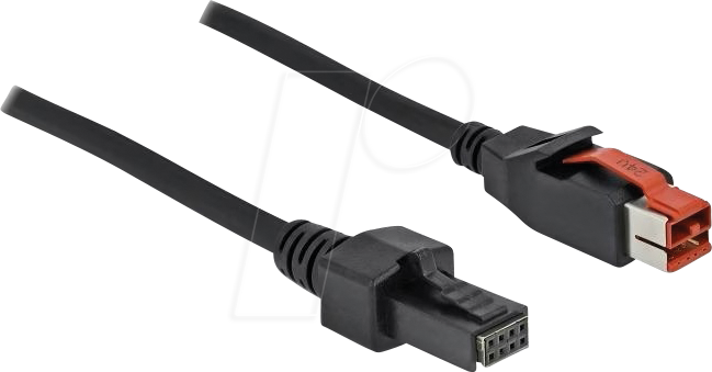 DELOCK 85954 - PoweredUSB Kabel Stecker 24V > 2 x 4 Pin Stecker, 5 m