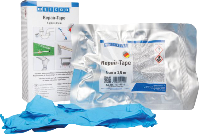 WEICON 10710536 - Repair-Tape, Reperaturband, 3,5 m x 5 cm, selbstschweißend