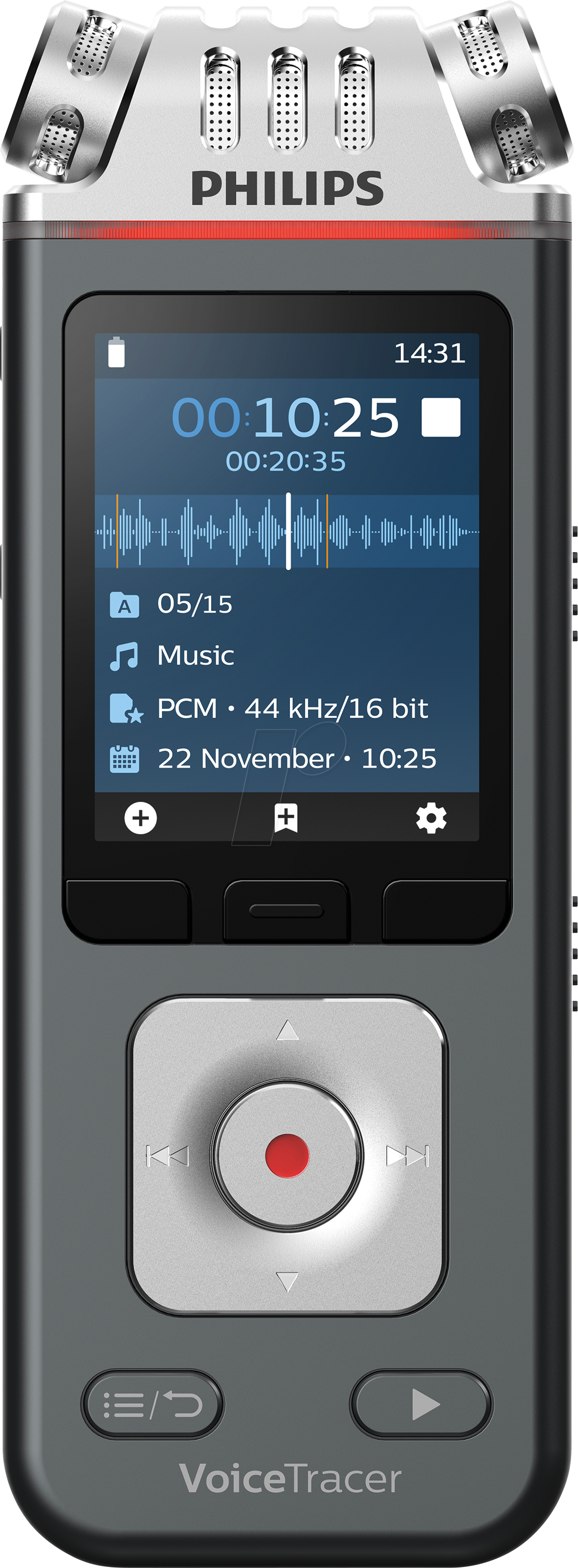 PHILIPS DVT6115 - VoiceTracer Audiorecorder, DVT6115