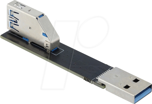 DELOCK 67421 - Adapter USB 10 Gbps USB Typ-A Buchse > A-Stecker, gedreht 90° ob