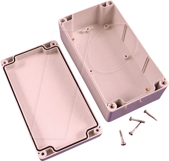 1554JGY - Kunststoffgehäuse, Serie 1554, 90 x 160 x 60 mm, grau