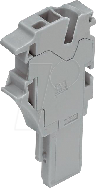 WAGO 2022-161 - 1-Leiter-Federleisten-Anfangsmodul, 4 mm², grau