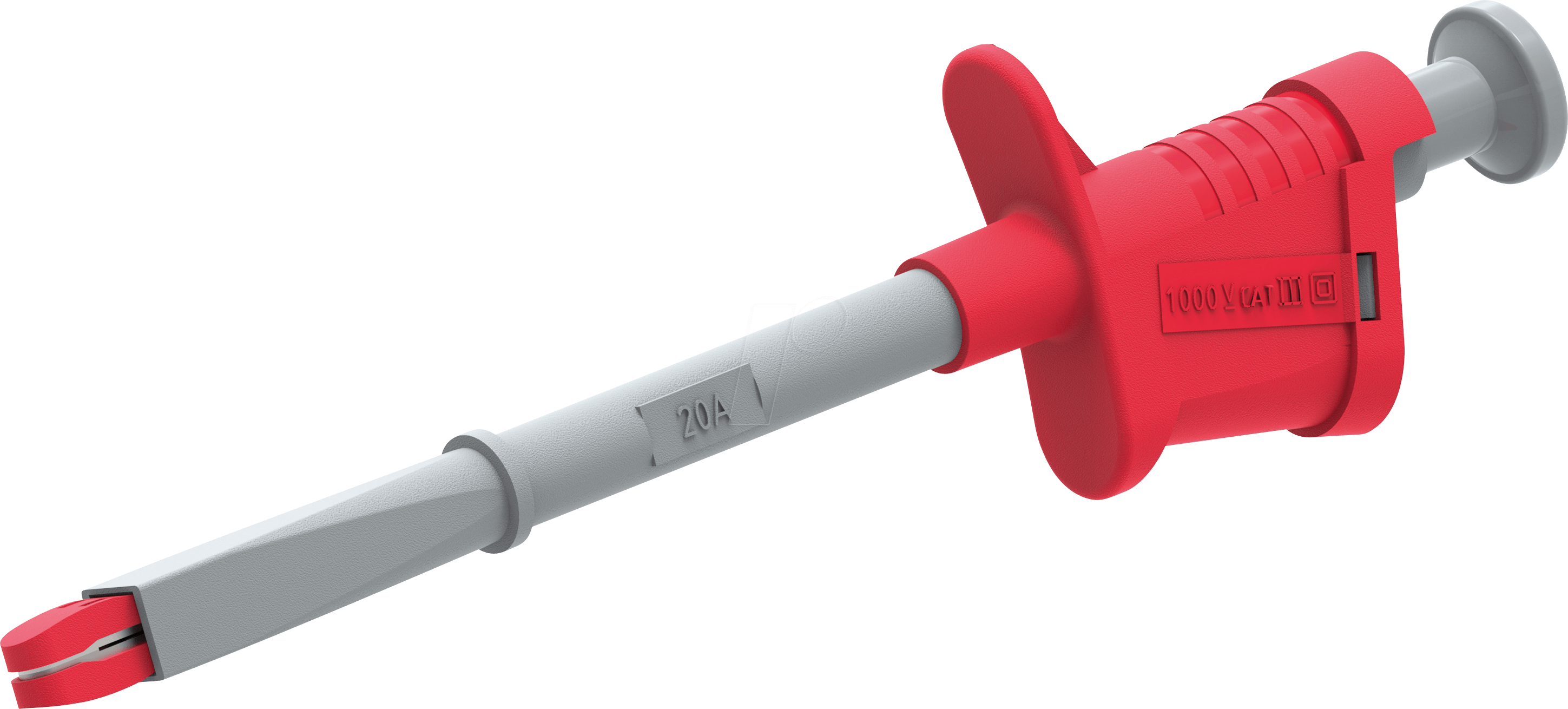 KH 6009-IEC BL - Krokodilklemmen, 11,5 mm, 6 A, blau, starr