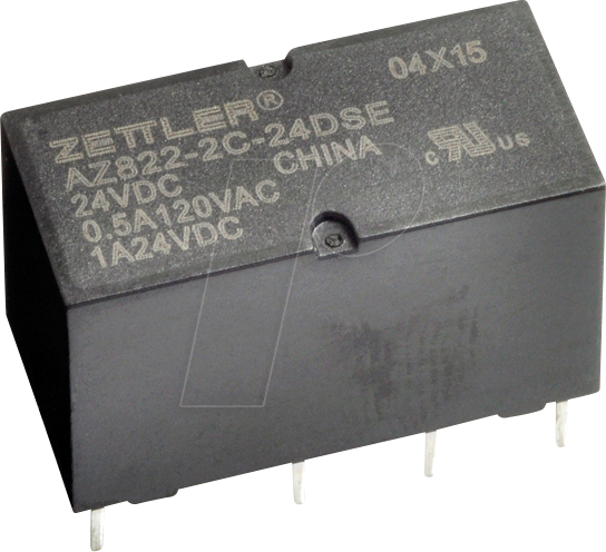 Thumbnail - AZ822-2C-24DSE - Signal-Relais, 24 V DC, 2 A, 2 CO