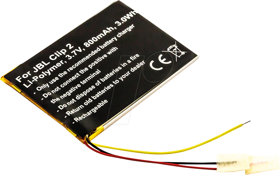 AKKU 31061 - Ersatzakku, JBL Clip 2, Li-Po, 800 mAh