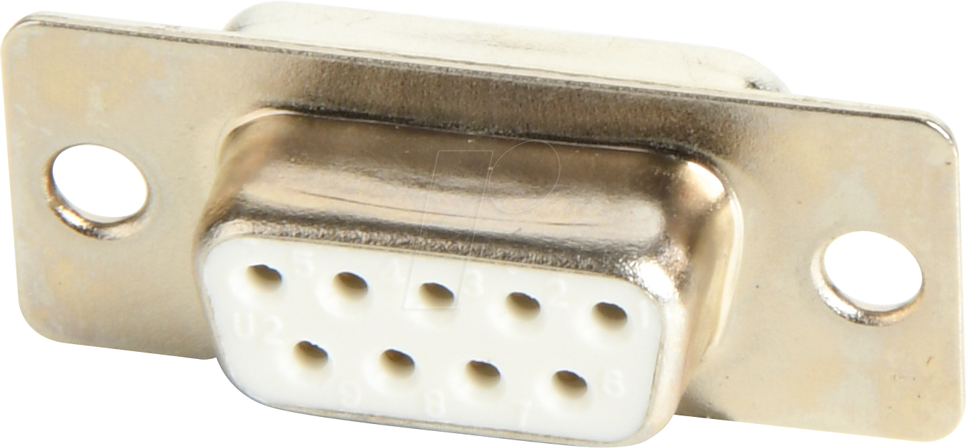 W+P 105-09-2-3-0 - D-SUB Buchse, 9-polig, gestanzte Kontakte, vergoldet