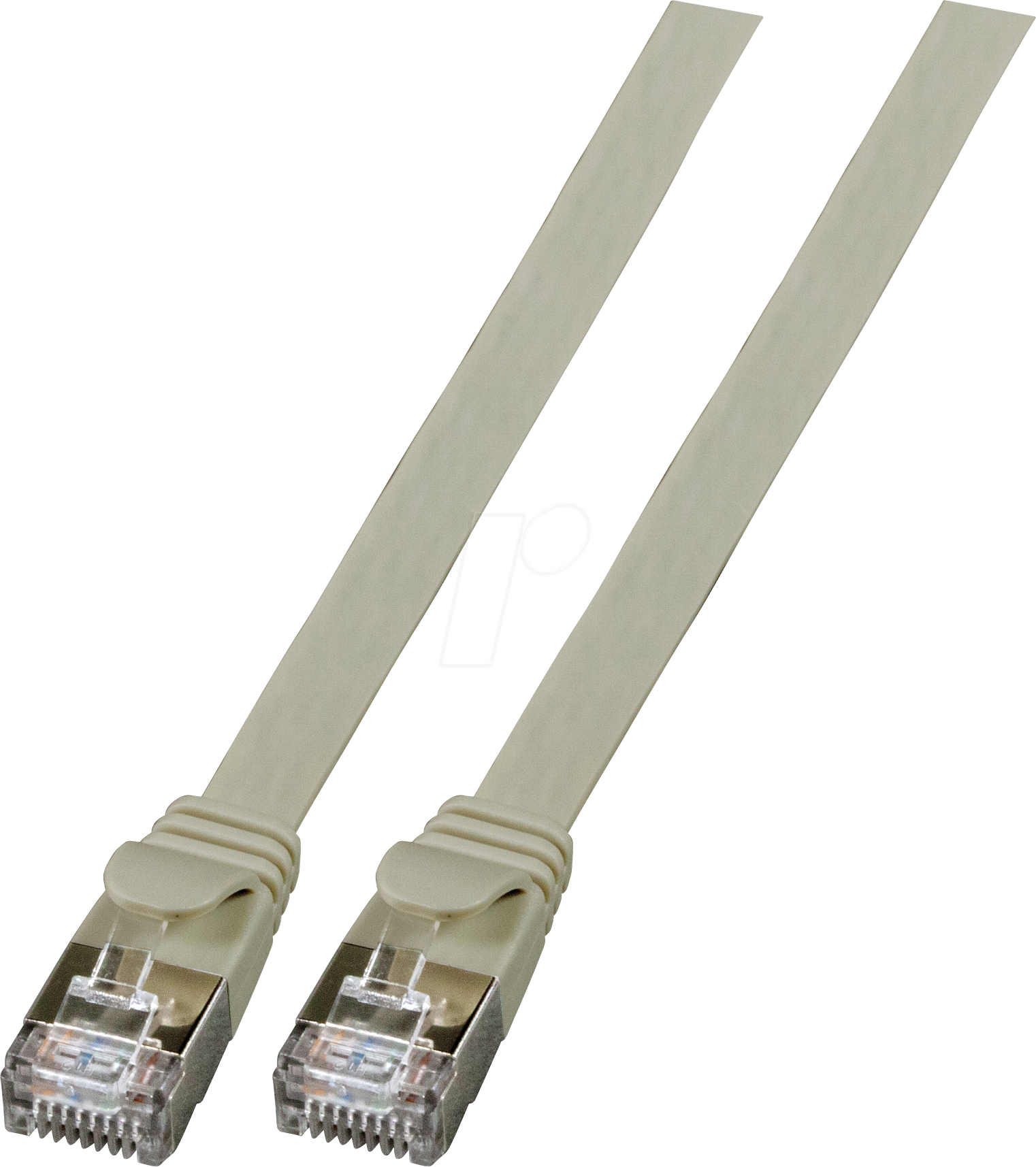 EFB K5545GR.2 - Cat.6a Flachpatchkabel, U/FTP, 2 m, grau