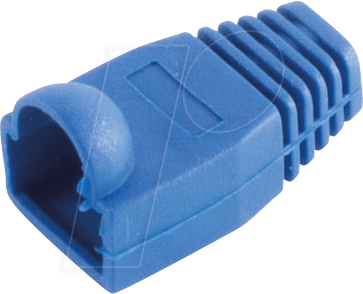 SHVP 72055B10 - Knickschutztülle für RJ 45, blau, 10 Stk.