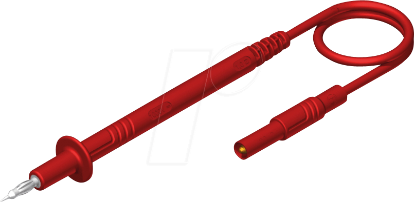 PL 2600 SILS RT - Silikon-Messleitung, 1,0 mm², 1,0 m, rot, mit Spitze